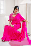 Indian Pink Saree