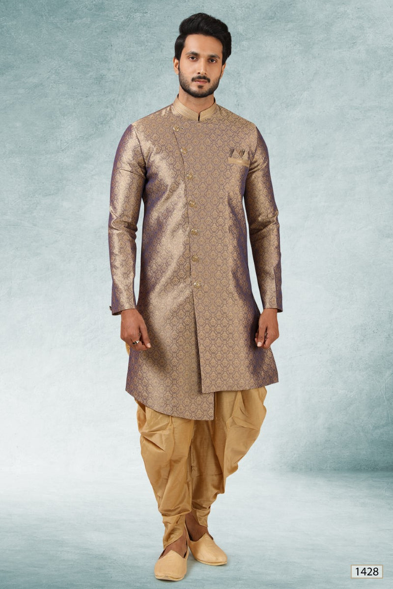Men's Golden shade Indo-Western Kurta Pajama