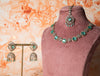 Elegant Mint Color AD Necklace Set