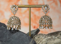 Trendy Silver Color AD Necklace Set
