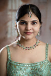 Elegant Multi Color AD Necklace Set