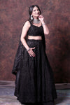 Black Sequence Lehenga Choli