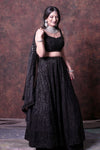 Black Sequence Lehenga Choli
