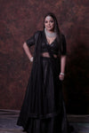 Black Lehenga Choli With Sequence Dupatta.