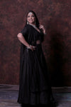 Black Lehenga Choli With Sequence Dupatta.