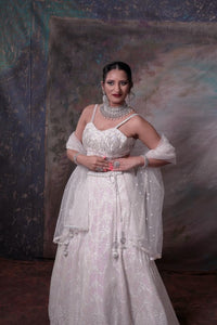 White lehenga choli