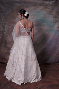 White lehenga choli