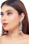 Earrings, designer earrings, fashion earrings, statement earrings, stud earrings, hoop earrings, drop earrings, dangle earrings, gold earrings, silver earrings, gemstone earrings, bridal earrings, traditional earrings, modern earrings, handcrafted earrings, pearl earrings, diamond earrings, ethnic earrings, trendy earrings, party wear earrings, daily wear earrings, luxury earrings.