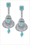 Sky Blue American Diamond Earrings