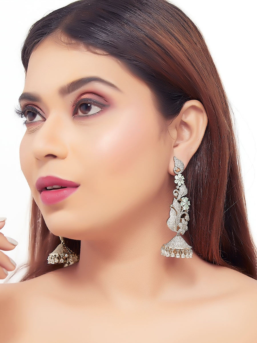Earrings, designer earrings, fashion earrings, statement earrings, stud earrings, hoop earrings, drop earrings, dangle earrings, gold earrings, silver earrings, gemstone earrings, bridal earrings, traditional earrings, modern earrings, handcrafted earrings, pearl earrings, diamond earrings, ethnic earrings, trendy earrings, party wear earrings, daily wear earrings, luxury earrings.