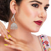 Earrings, designer earrings, fashion earrings, statement earrings, stud earrings, hoop earrings, drop earrings, dangle earrings, gold earrings, silver earrings, gemstone earrings, bridal earrings, traditional earrings, modern earrings, handcrafted earrings, pearl earrings, diamond earrings, ethnic earrings, trendy earrings, party wear earrings, daily wear earrings, luxury earrings.