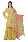 Gharara suit, designer gharara suits, bridal gharara suit, traditional gharara, gharara suit online, party wear gharara, Pakistani gharara suits, gharara dress, latest gharara designs, wedding gharara suit, embroidered gharara, heavy gharara suits, festive gharara, gharara suit for women, ethnic gharara.