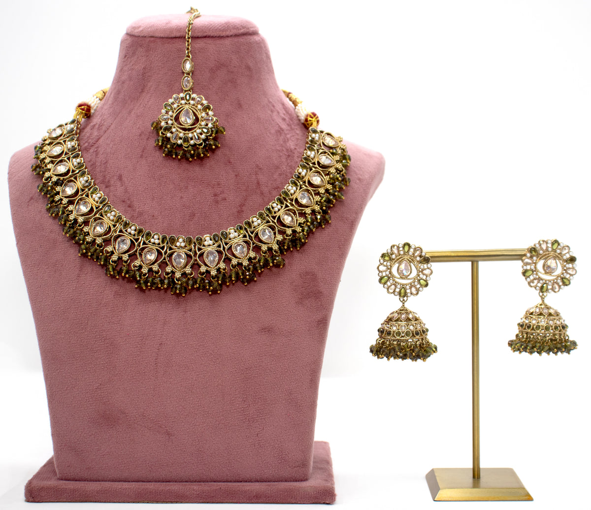 Gold & Mehndi Necklace Set