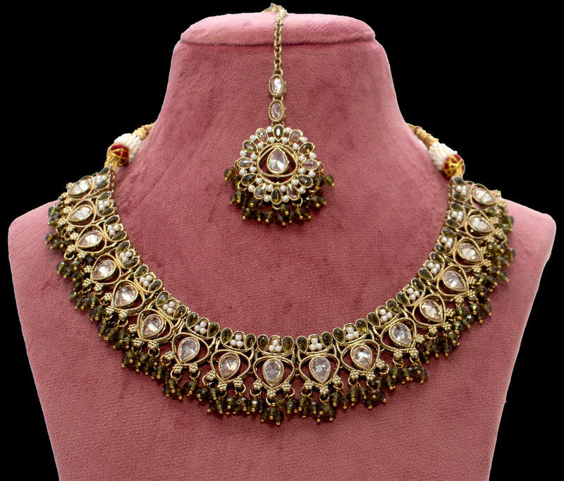 Gold & Mehndi Necklace Set