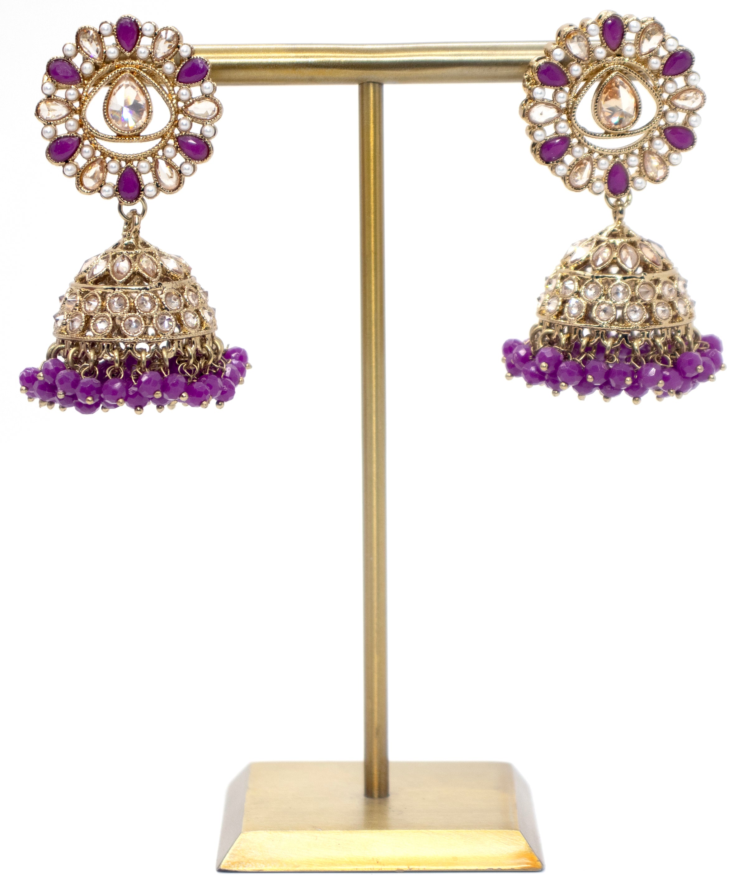 Gold & Purple Necklace Set