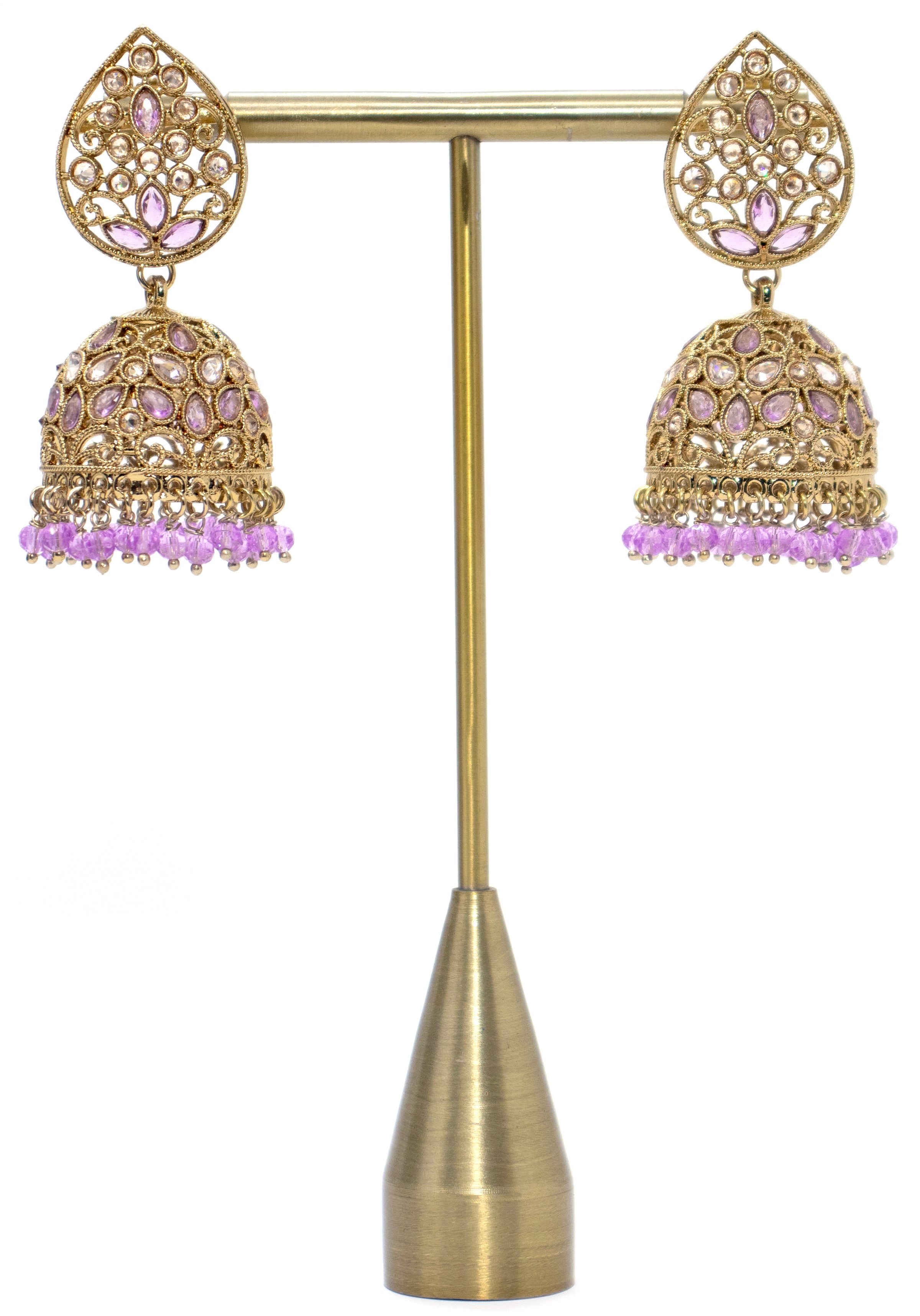 Gold & Lavender Necklace Set