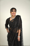 Indian Black Saree