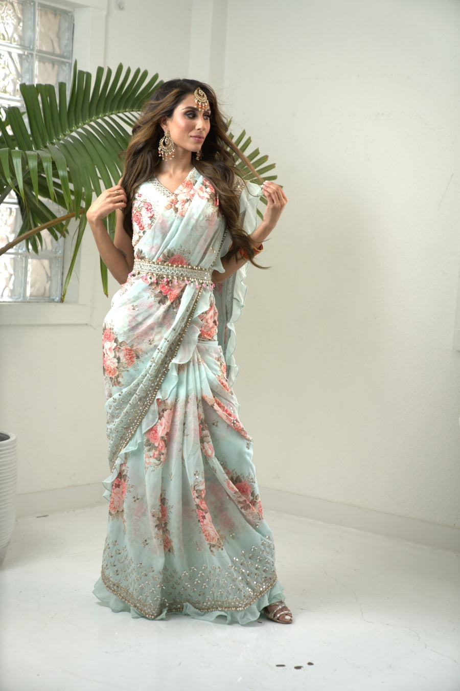 Indian printed saree