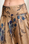 Gold printed lehenga with heavy blouse