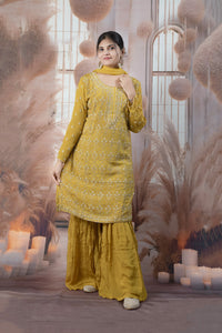 Elegant Gold Ladies Suits