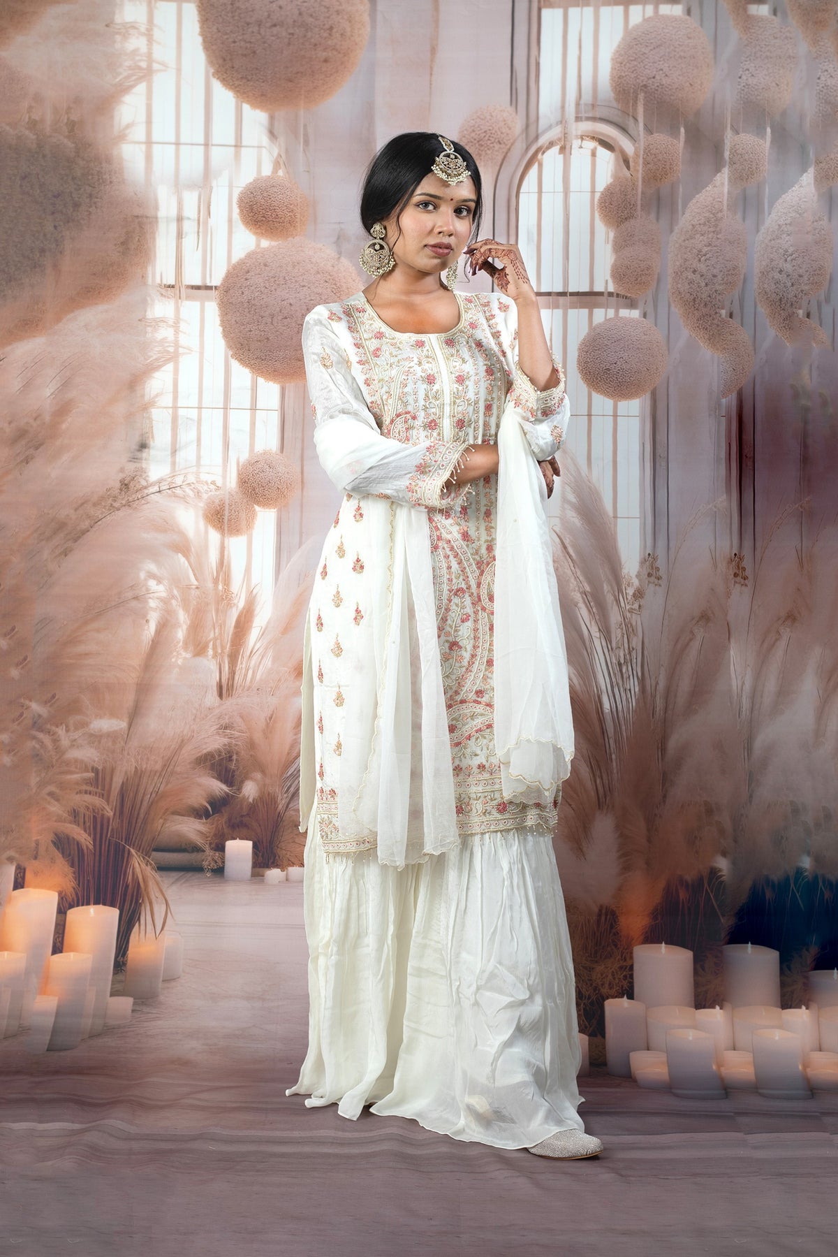 Elegant White Ladies Suits