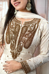 Trendy Cream Color Ladies Suits