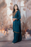 Elegant Navy Blue Color Ladies Suits