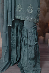 Elegant Blue Color Ladies Suits