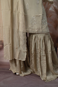 Elegant Light Gold Ladies Suits