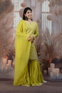 Elegant Yellow Ladies Suits