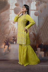 Elegant Yellow Ladies Suits