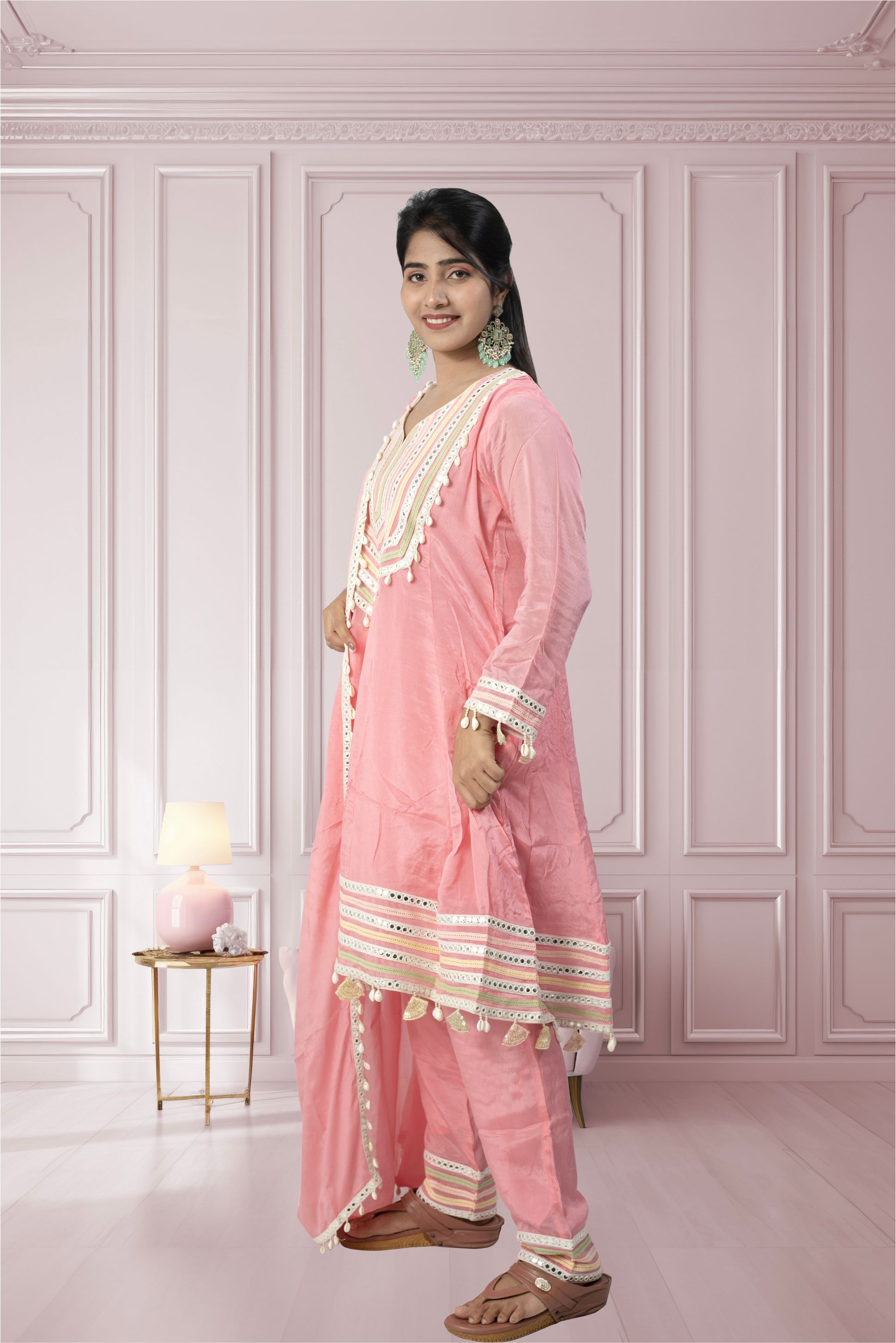 Trendy Pink Ladies Suits