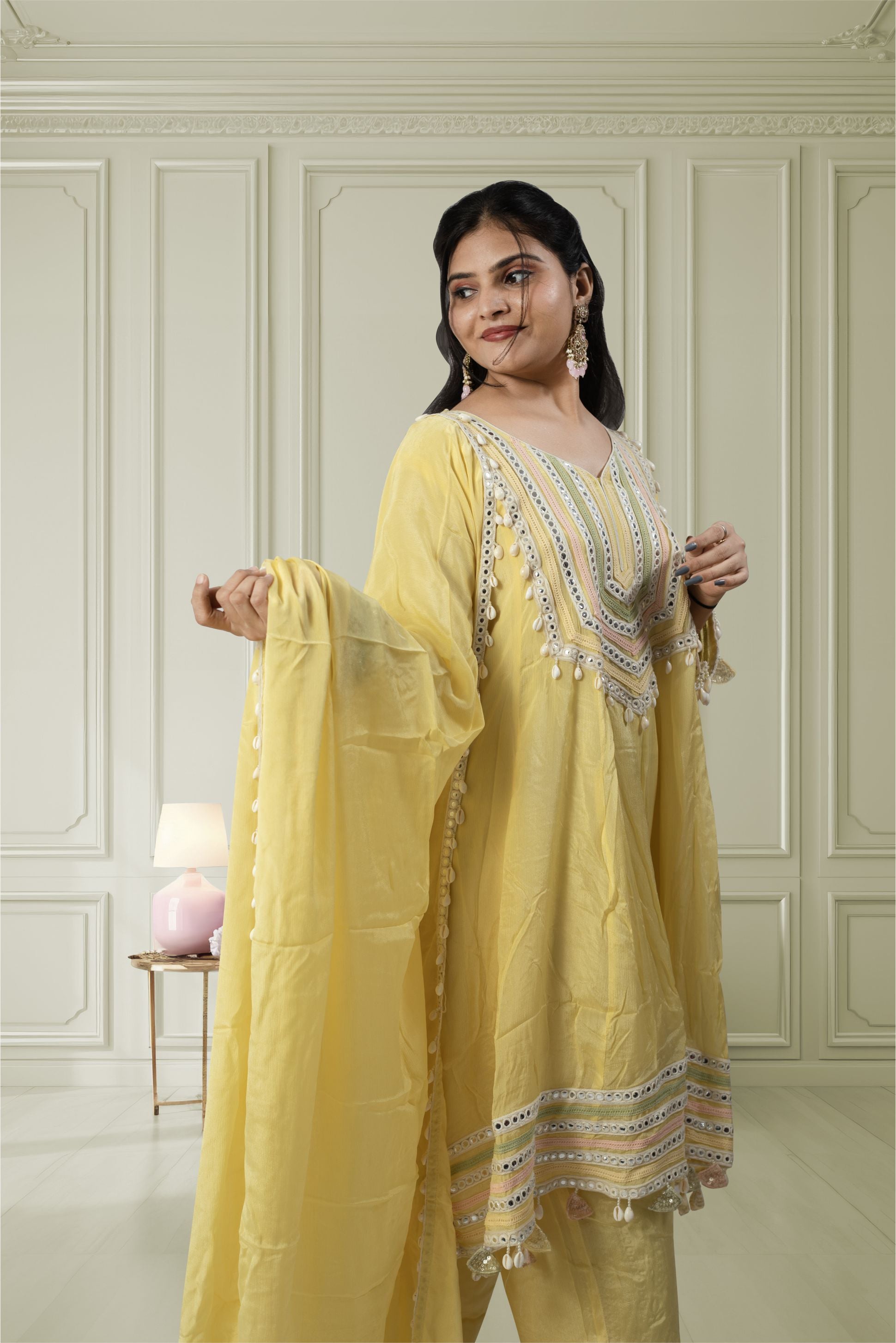 Trendy Yellow Ladies Suits