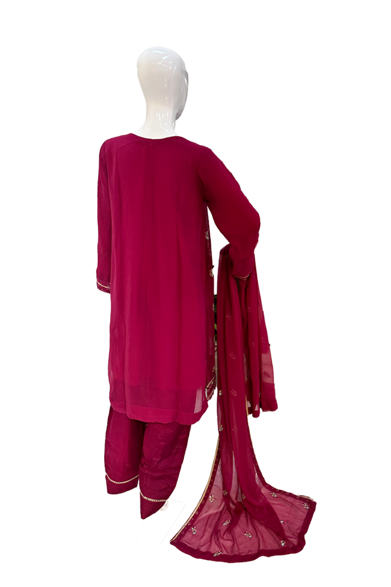 Dark Purple & Multi-Color Thread Work Design Ladies Suit – Roop Sari Palace