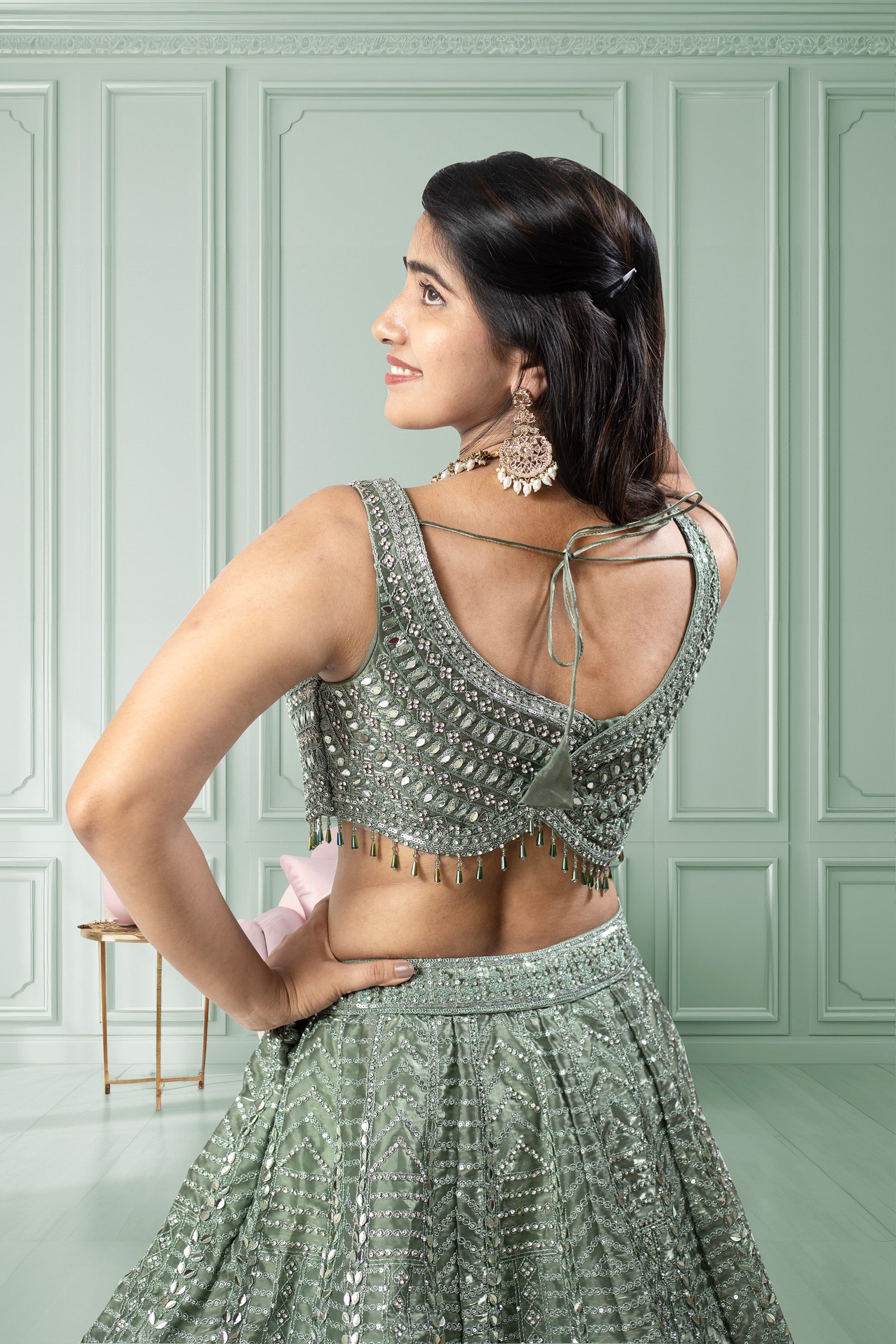 Latest Green Lehenga Choli