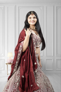Latest Maroon Color Lehenga Choli