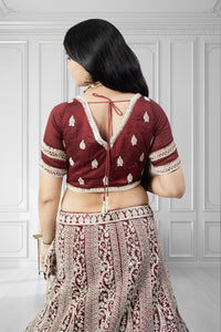 Latest Maroon Color Lehenga Choli