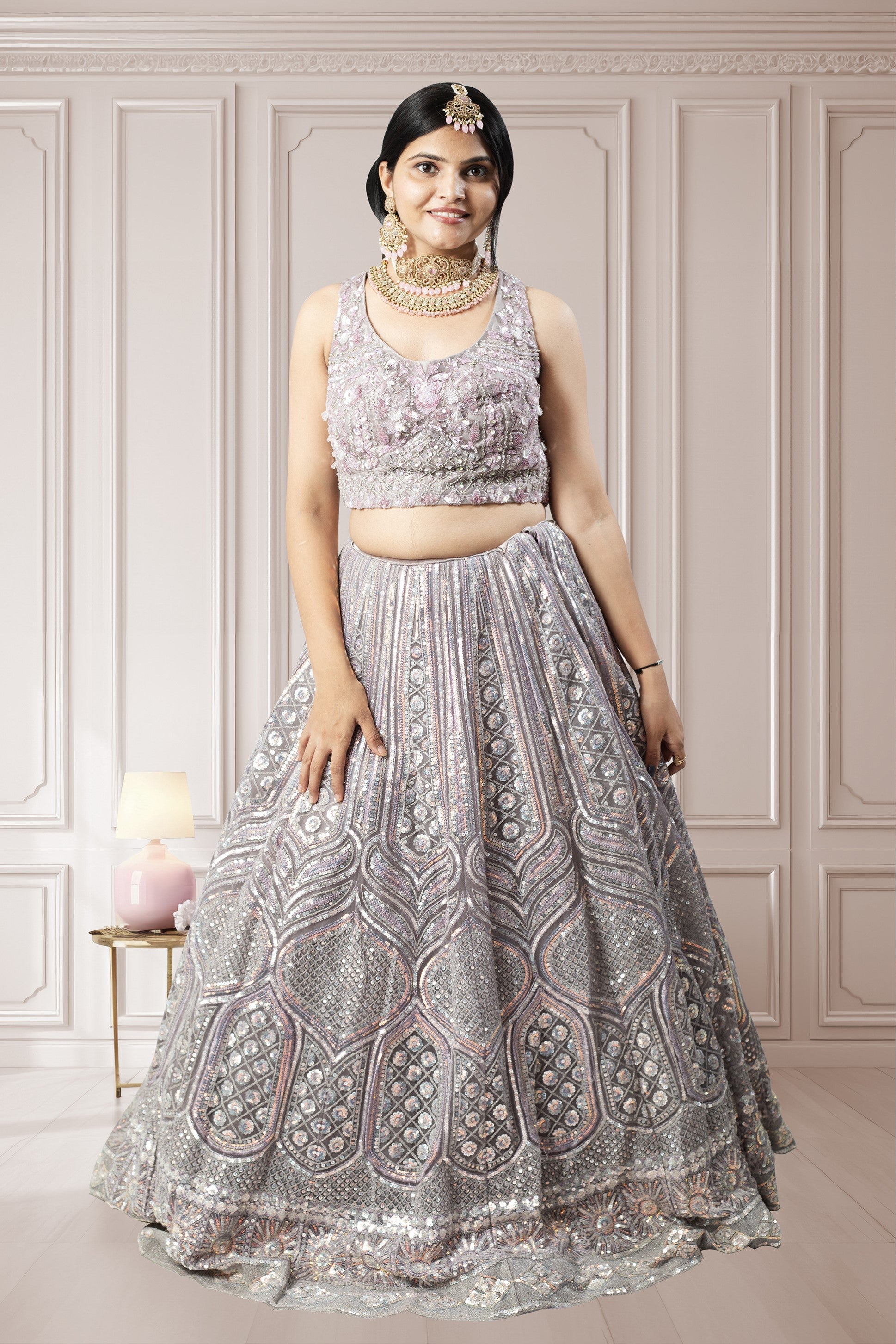 Latest Lavender Lehenga Choli