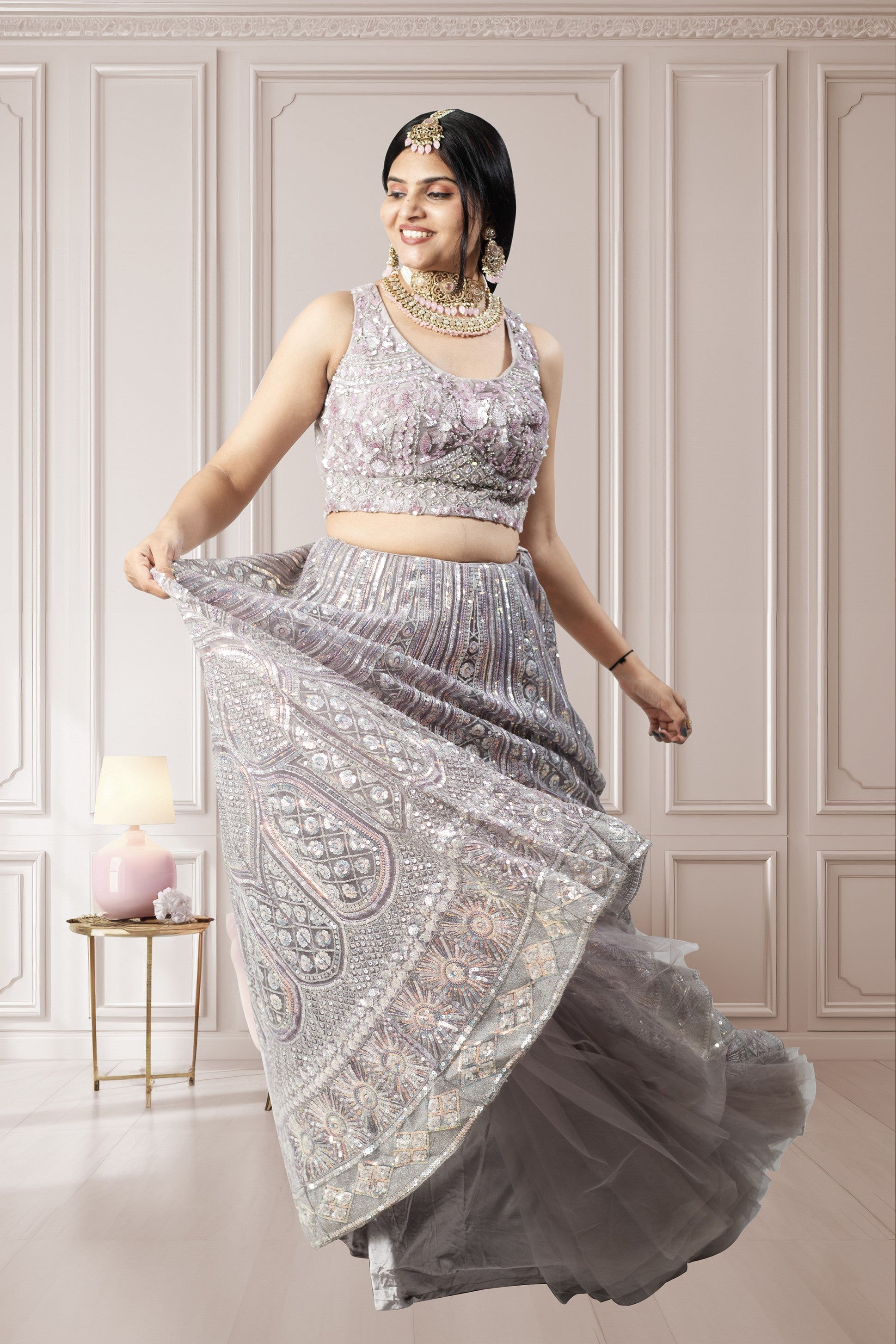 Latest Lavender Lehenga Choli