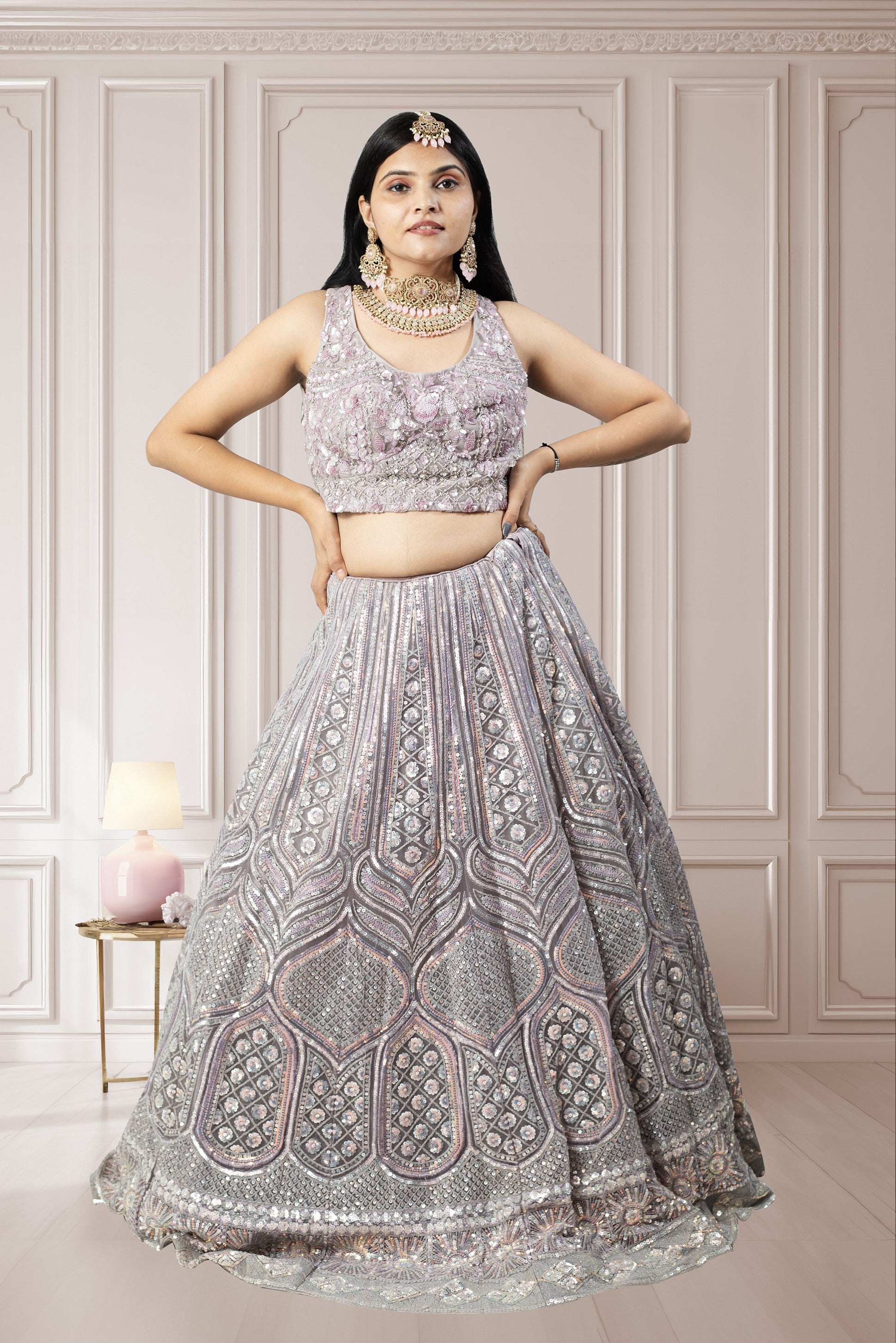 Latest Lavender Lehenga Choli