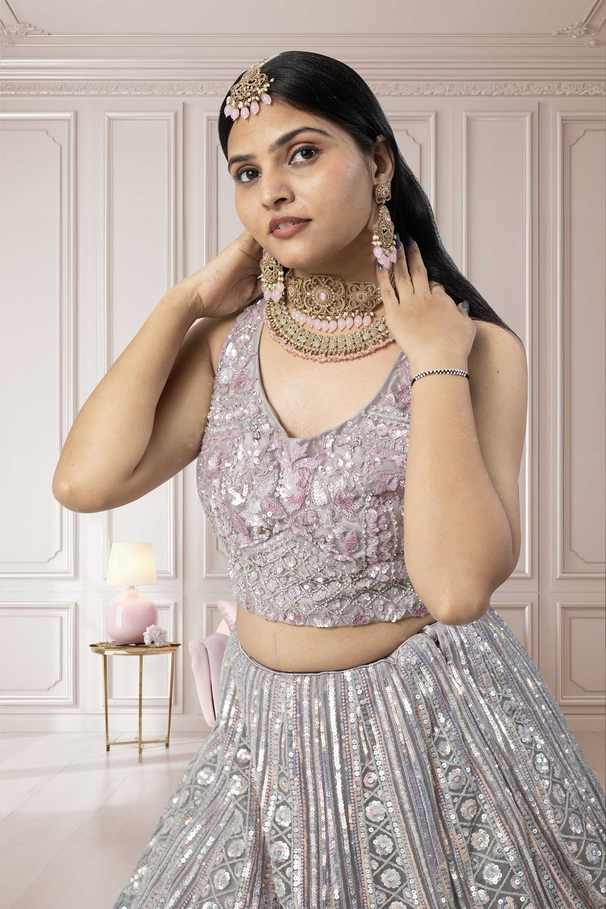 Latest Lavender Lehenga Choli