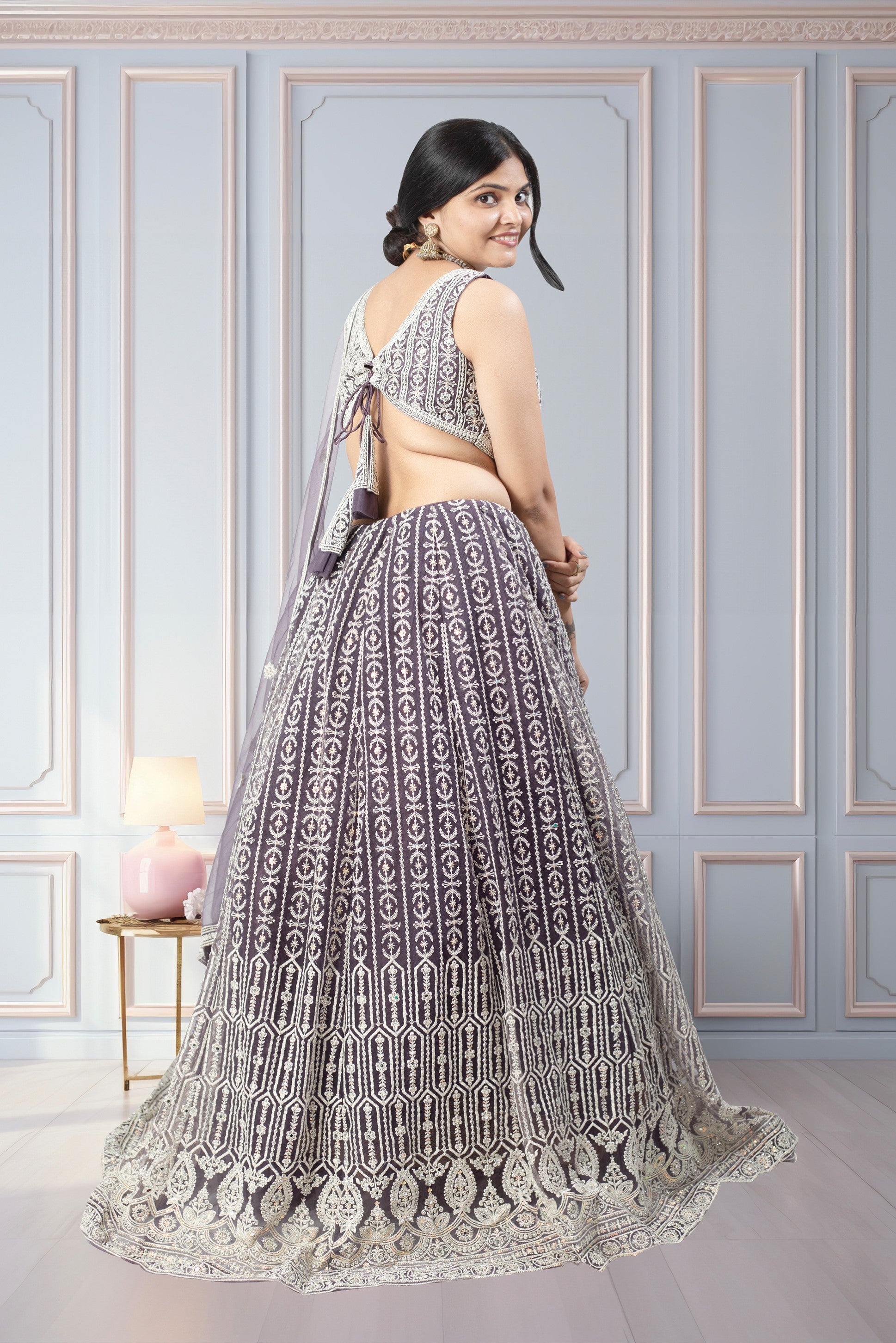 Latest Purple Color Lehenga Choli