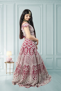 Latest Rani Color Lehenga Choli
