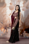 Trendy Wine Color Ladies Suits