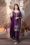 Trendy Purple Color Ladies Suits