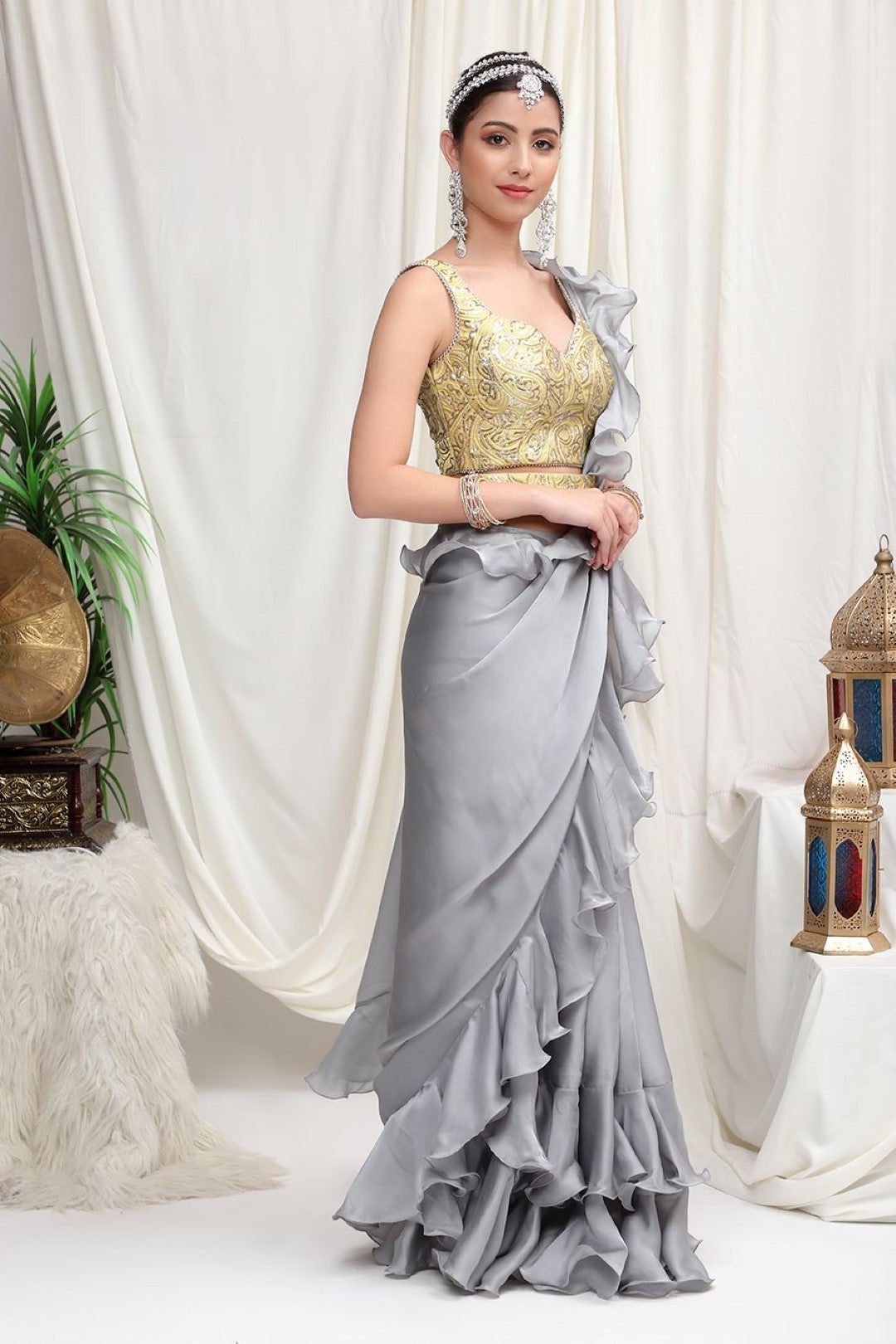 Buy Ruffle Sarees Online USA Buy Ruffle Sarees Online USA