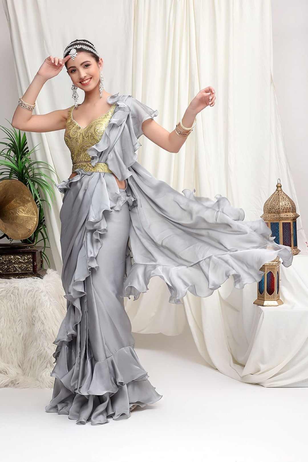 Buy Ruffle Sarees Online USA Buy Ruffle Sarees Online USA