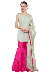 Gharara suit, designer gharara suits, bridal gharara suit, traditional gharara, gharara suit online, party wear gharara, Pakistani gharara suits, gharara dress, latest gharara designs, wedding gharara suit, embroidered gharara, heavy gharara suits, festive gharara, gharara suit for women, ethnic gharara.
