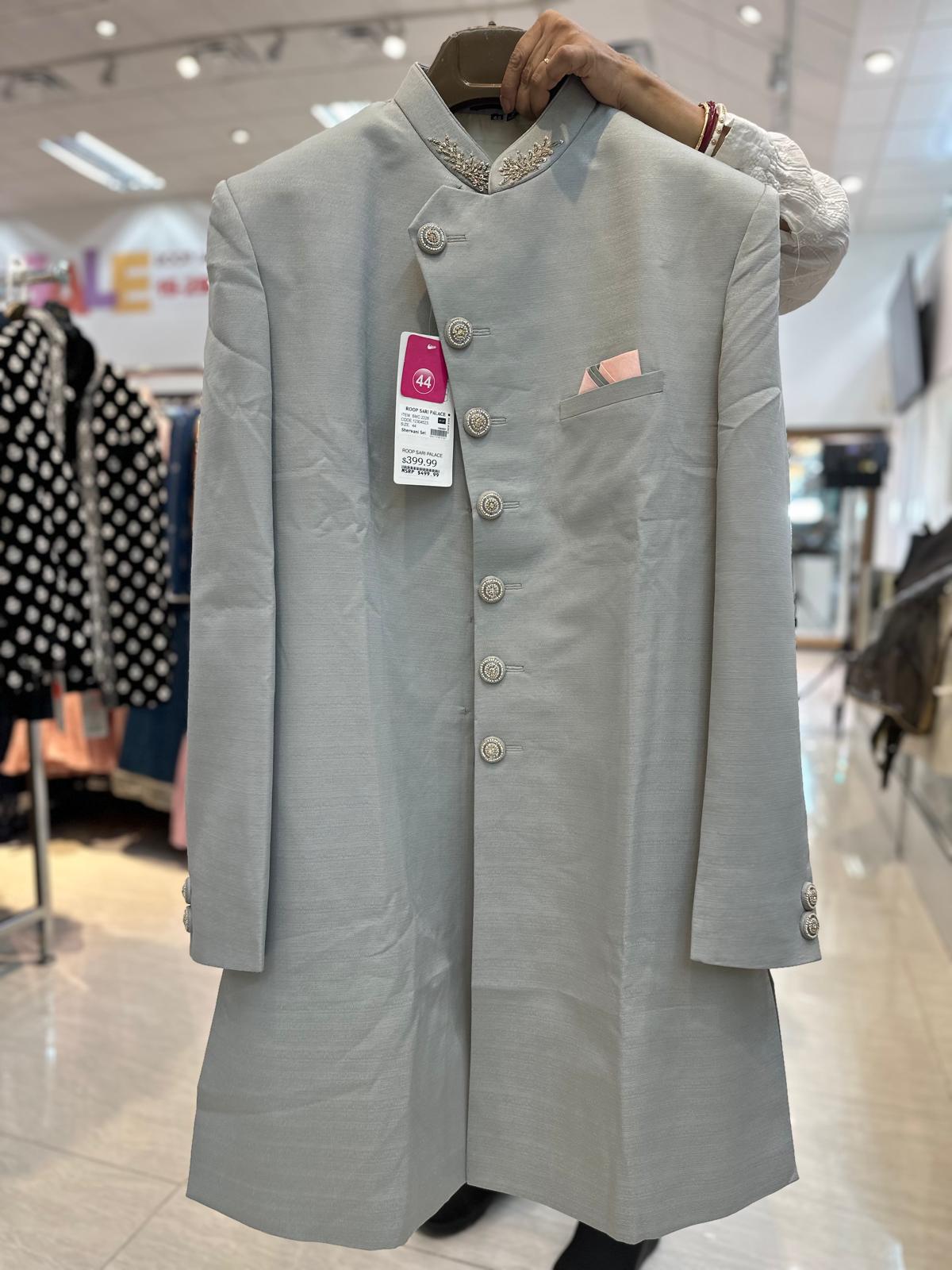 Grey Sherwani Set
