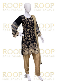 Black and Gold Suit